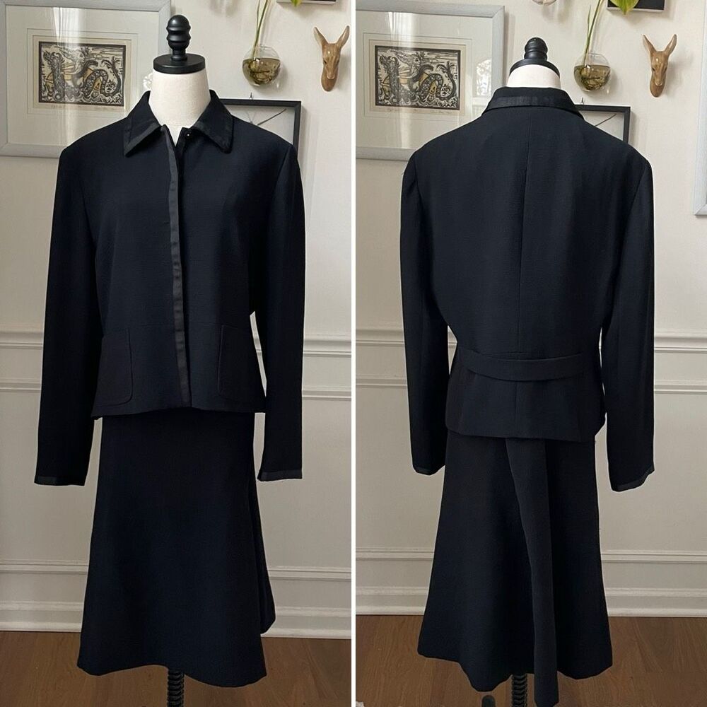 Jones New York Black Skirt Suit Career Interview 14